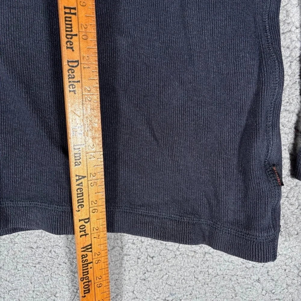 Vintage Banana Republic Ribbed Sweater  100% Cotton M Navy Crew Neck Pullover